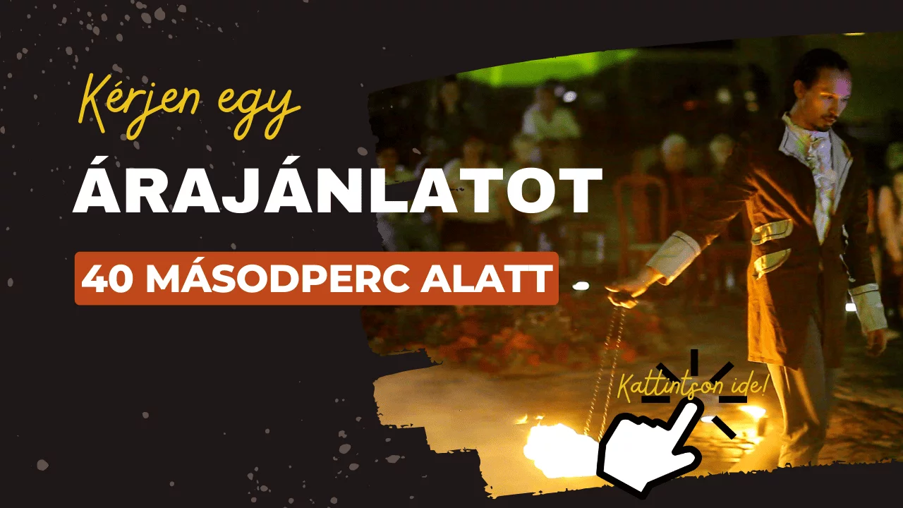 Tűzzsonglőr árajánlat, gólyalábas, zsonglőr